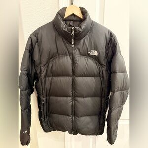 North Face Women’s Large Black Nuptse Puffer Down Jacket Coat.